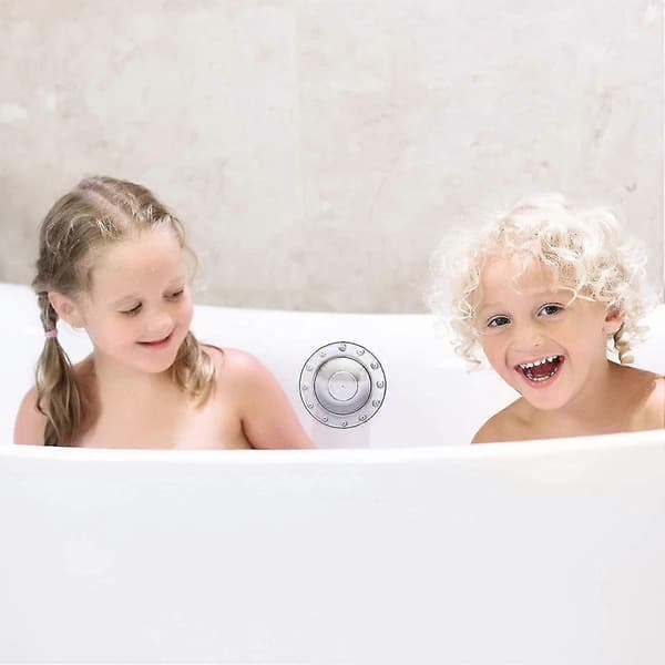 2-pack Transparenta PVC Badkarsproppar Överloppsavloppsskydd, 15,5 cm
