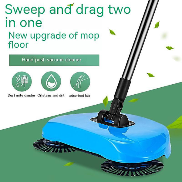 Våte mopper 360 graders roterende manuell feiemaskin elektrisk multifunksjons feiemaskin husholdningsgulvmopp