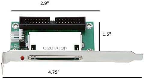 3 stk. AYA IDE/PATA til CF (CompactFlash) 40-bens bootbar adapter med PCI-beslag