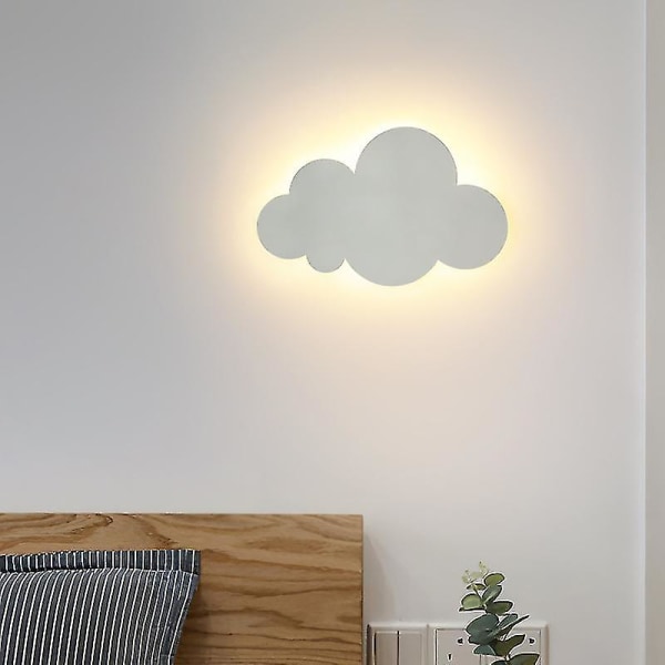 Vegglampe - Skylys - Innendørs - Moderne - Akrylskjerm med innebygde LED-lys - Små hvite skyer _gift