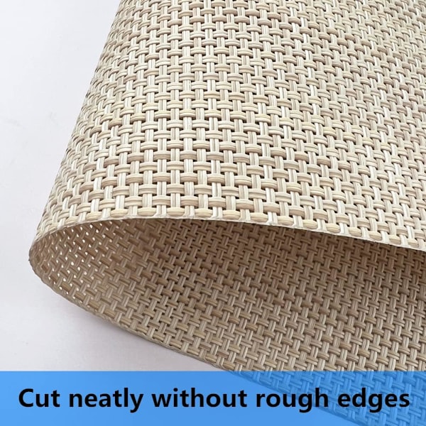 Dukningsunderlägg, lätta att rengöra, vävda vinyl-dukningsunderlägg, slitstarka, halkfria, värmebeständiga bordsunderlägg, dukar för köksbord (beige, 6) Beige 6