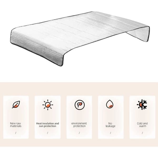 Vattentätt skydd för luftkonditionering utomhus, dammtätt skydd för luftkonditionering utomhus, luftkonditioneringsskydd, 80 x 40 cm