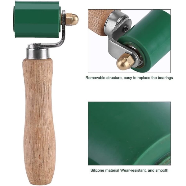 Silikonesøm håndtrykrulle, professionel højvarme silikonerulle (1 stk, grøn)