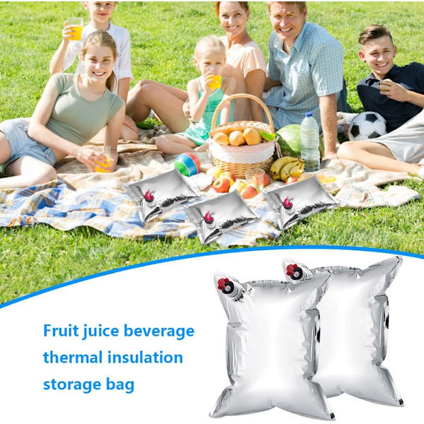 Hopfällbara vattenbehållare för camping 10L 6 st PE Vattenbärare Ingen läcka Lätt att bära Fyll Vattenförvaringsväska för utomhuscamping Vandring Nödläge Sliver