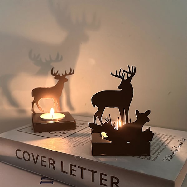 Kynttilänjalka, adventtiseppele, musta 4 cm, teekuppi, kynttilä, pöytäkynttilä, kynttilänjalka, metalli, moderni, kynttilänjalka, lohkokynttilä, for 4 pieces