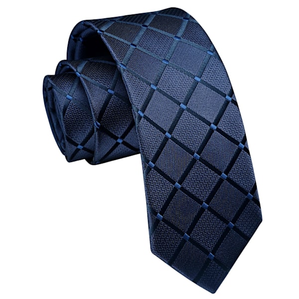 Smal slips för män Klassisk 6 cm smal slips för formell bröllopsfest Paisley Randig Rutig... blue