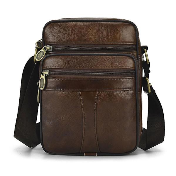 Miesten nahkainen olkalaukku, työlaukku, crossbody-laukku, salkku, käsilaukku, kassi