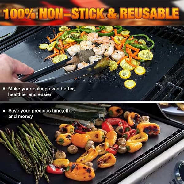 Ugnsfoder för botten av elektriska och gasugnar - Kraftig non-stick matta 2-pack 40cm x 50cm
