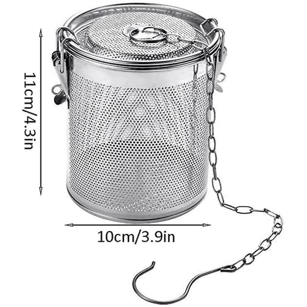 Teinfuser i rustfrit stål, te-filter til krydderier