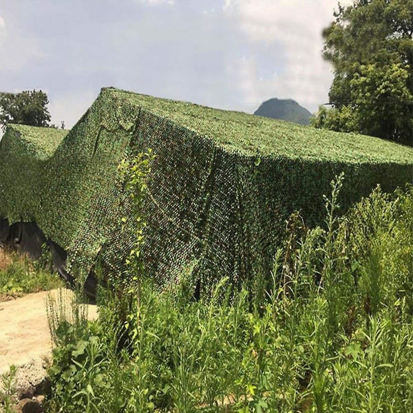 Roll Camo net til jagt Militær dekoration solsejl, 1,5 m X 10 m (4,9 fod X 32,8 fod)