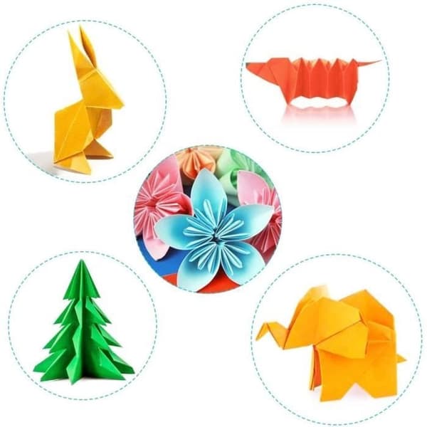 Origamipapper - Ej specificerat - A4 A5 - 200 ark - 10 färger - Hög kvalitet