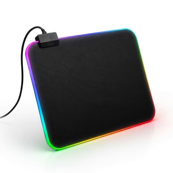Gamingmusemåtte med LED-lys - 30x25cm -