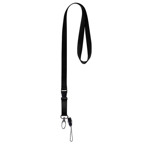 Nylon , kontorslina Löstagbar nyckelbandshållare med löstagbart spänne för kortnycklar Telefonmärkeshållare (3st, svart+lila+blå)