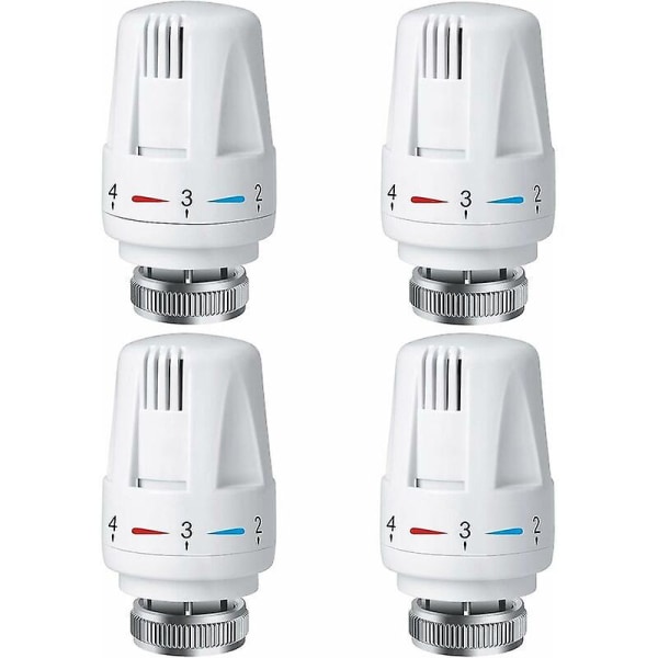 4 kpl termostaattiventtiilin päätä, Trv M30 X 1.5 termostaattiventtiilin pää, termostaattinen venttiili, patteriventtiilit lämmitysjärjestelmälle H:lle