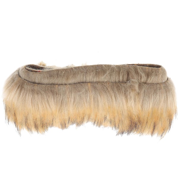Faux Fur Strip konstgjord lurvig päls tyg Material för kostym Gnome Beard