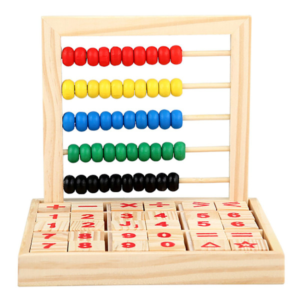 Puinen matematiikkapalikat, opettavainen varhaiskasvatus, kirkkaanvärinen taitokehitys, matematiikan laskentataulu, lelu