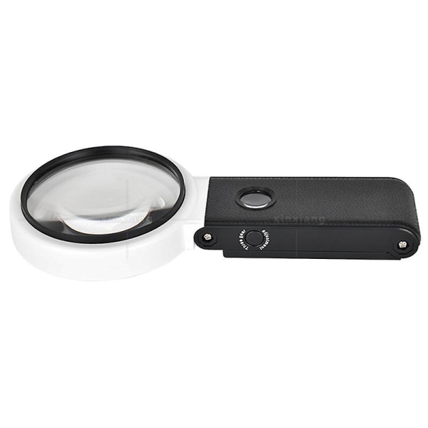 110 mm håndfri forstørrelsesglas med tre lystilstande til møntsmykkehåndværk Hobby håndholdt eller skrivebordsforstørrelsesglas