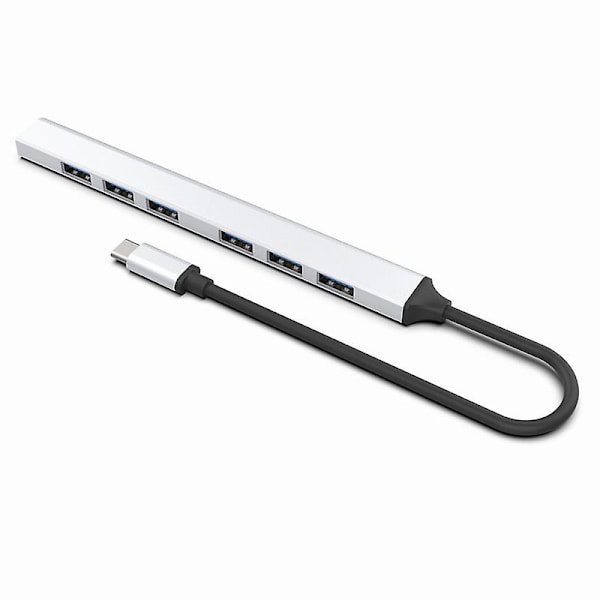 7 portar Type C Hub Usb 3.0 höghastighetsdelare Dockingstation för PC-bärbara datorer