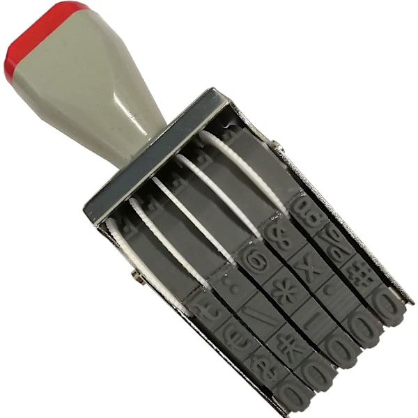 Forretningsstempler, 5-sifret tallrulle-stempel, personlig digital sign rulle-datostampel, multifunksjonell Diy nummereringsstempel gummistempel