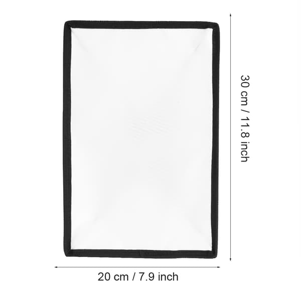 Universal 20x30cm Speedlite Softbox Diffuser til Kamera Blitz Lys Speed Lights