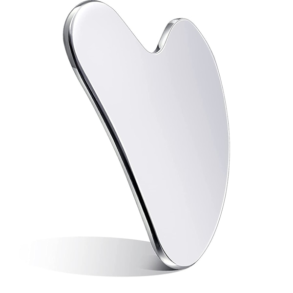 Rostfritt stål Gua Sha ansiktsverktyg Guasha verktyg för ansikte Metall Gua Sha stram hud Hjärtmassage skönhetsverktyg z