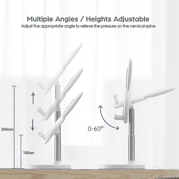 Mobiltelefonstativ, Vinkelhøydejusterbart Telefonstativ, Aluminium Skrivebordsstativ Dock Stativ For Skrivebord, Smarttelefoner Og Nettbrett