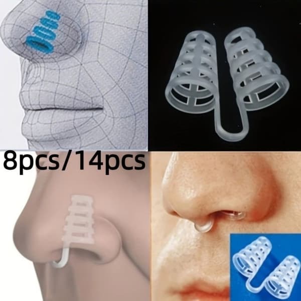 14-pack mini-snarkskydd | Anti-snarknings-näsclips, robust design