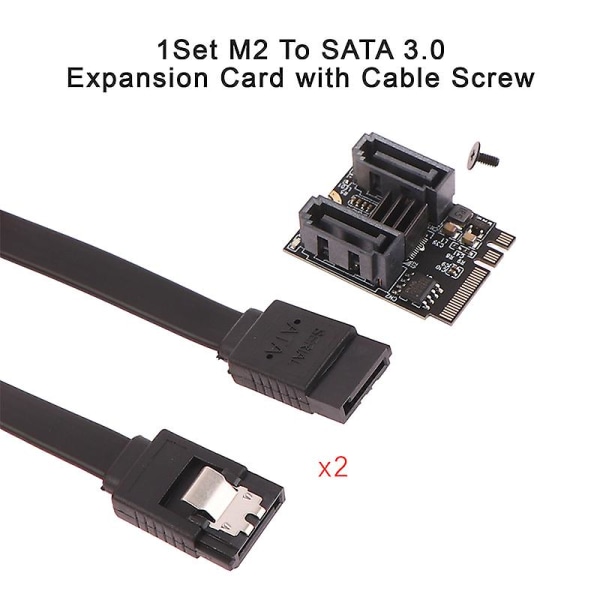 M2 til Sata 3.0 udvidelseskort m/kabel nøgle A + E Wifi HDD Adapter Kort Gratis drev