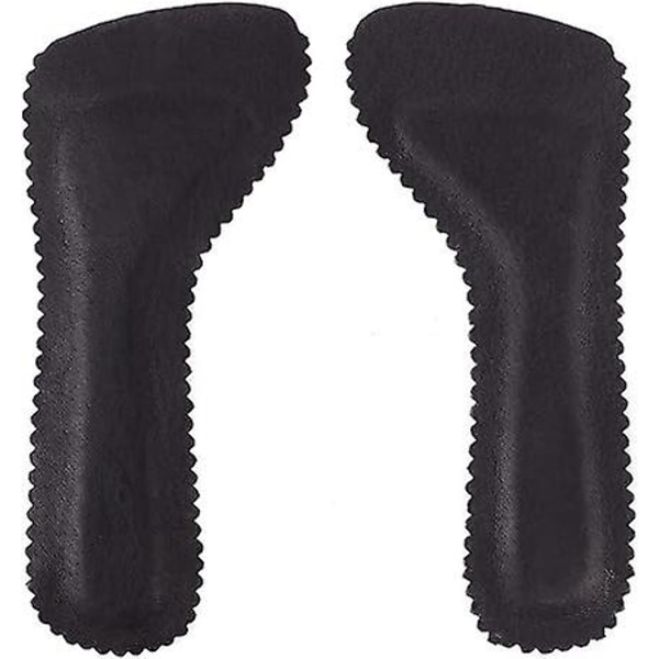1 par selvklebende sklisikre innleggssåler (svarte), komfortable innleggssåler for sandaler, høyhælte joggesko, latekssvamp for kvinner