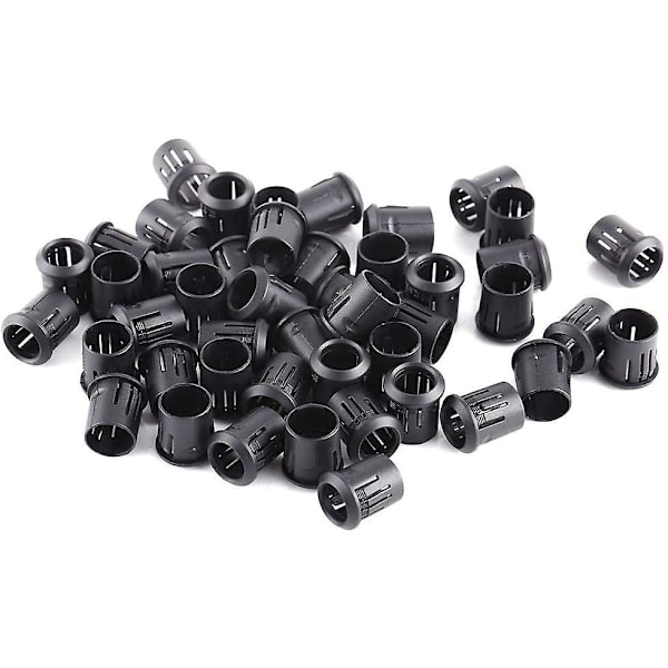 LED-ljusfäste i plast, svart, fäste för lysdioder, klämma, infattning, montering, LED-hållare, paneldisplay (5 mm), 100-pack