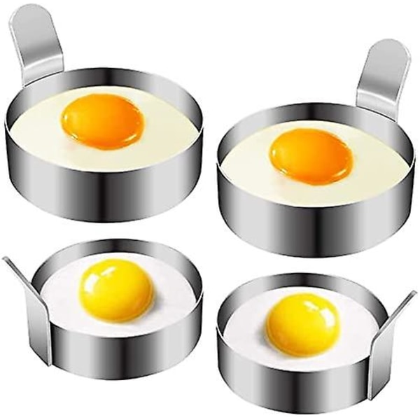 Ægring, omeletform i rustfrit stål Non-stick pandekageform til stegeæg, ægcirkler