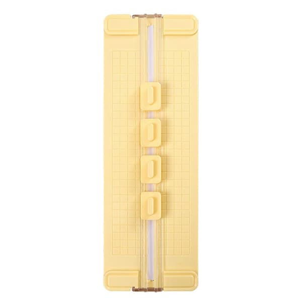 Multifunksjonell papirkutter – med fals- og perforeringsblader – for kort Yellow