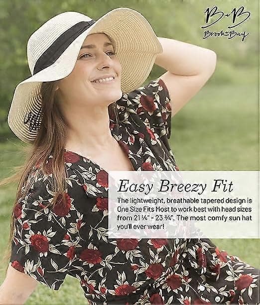 Broderede sommerhatte til brudefest - Slouchy solhatte til brudefest - Strand- og feriehat til kvinder