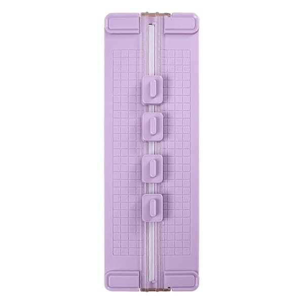 Multifunksjonell papirkutter – med fals- og perforeringsblader – for kort Purple