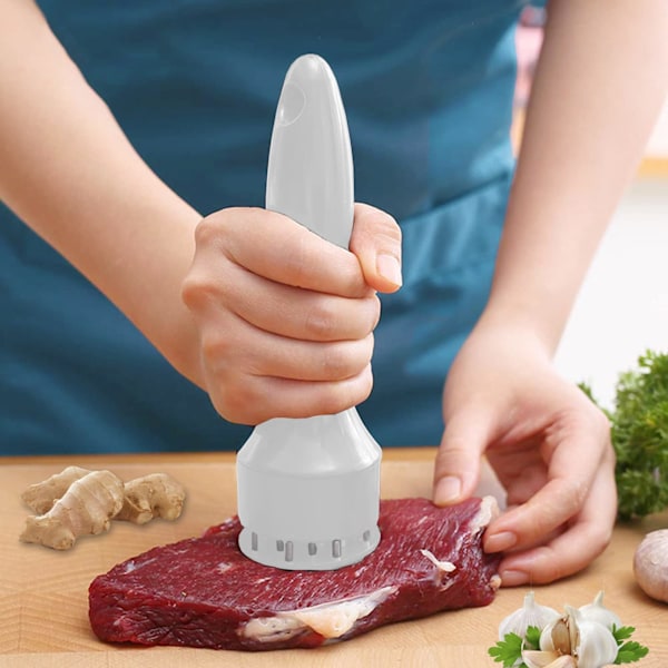 Kødhammer, rustfrit stål kød mørner nål værktøj, til bøf, kylling, fisk, svinekød, hvid
