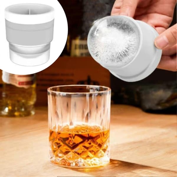 9 st isbollsformar, isbitsform, rund isbollsbricka, långsamt smältande whiskycocktails isbitar Blue