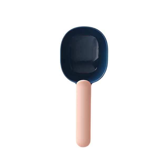 Foder Scoop til kæledyr, multifunktionel plastik med moderne håndtag og behageligt greb, velegnet til hunde, katte og andre kæledyr