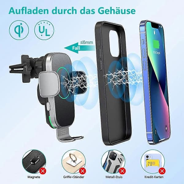 Magneettinen langaton puhelinpidike autoon