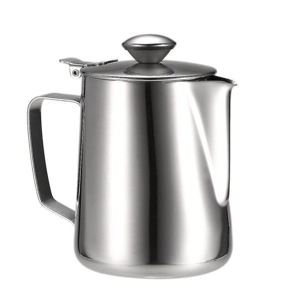 Silver S Less Steel Mjölkskummare Mjölkskum Behållare Mjölk Espresso Mätning S