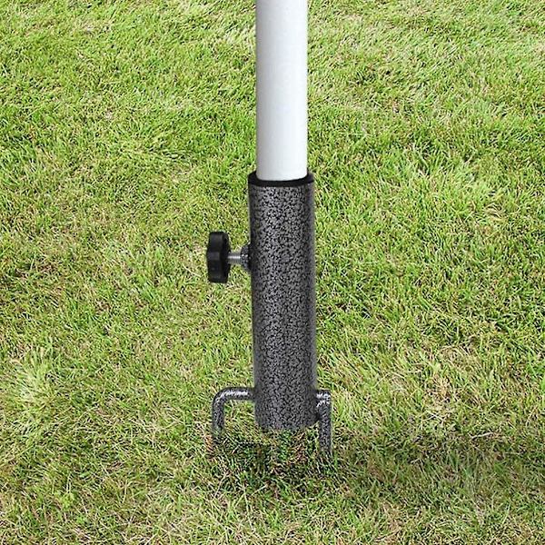 Strandparasoll Sand Anchor Stake Anchor Utendørs Parasoll Base Stativ For Sand Gress Stang Holder Spike Base (1 stk, Mørk Grå)