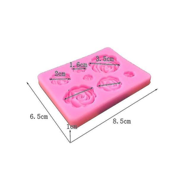 3D silikone bageform til kage fondant dekoration (blomst)