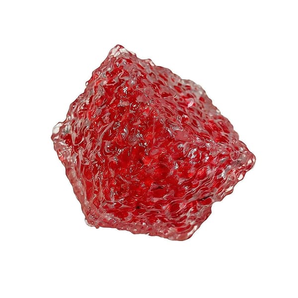 Formbar kub klämleksak dekompression texturerad kub sensorisk leksak bärbar stresslindring formbar pärlfylld kub klämleksak Red