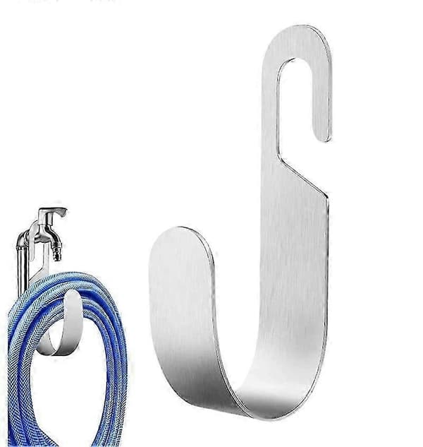 Hageslangeholder for hagegjerde, metallkroker, veggmontering