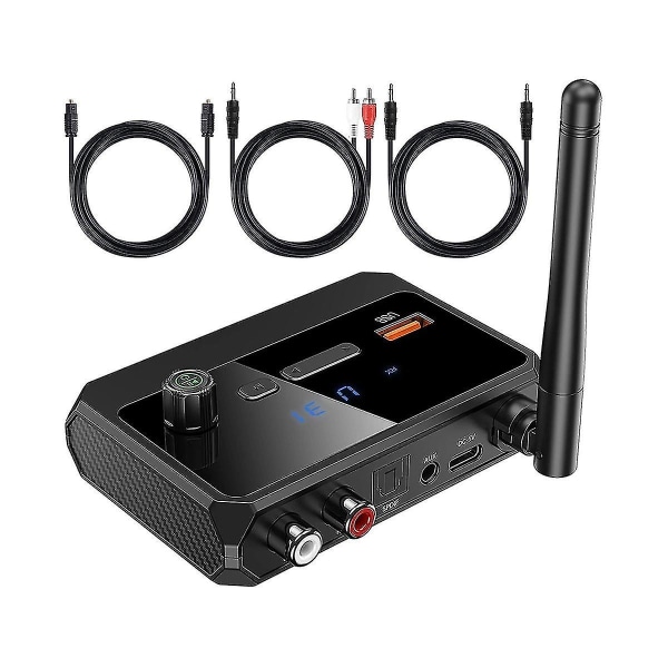 Bluetooth-adapter til stereoanlæg - Bluetooth 5.3-modtager, trådløs lydadapter til hjemmet