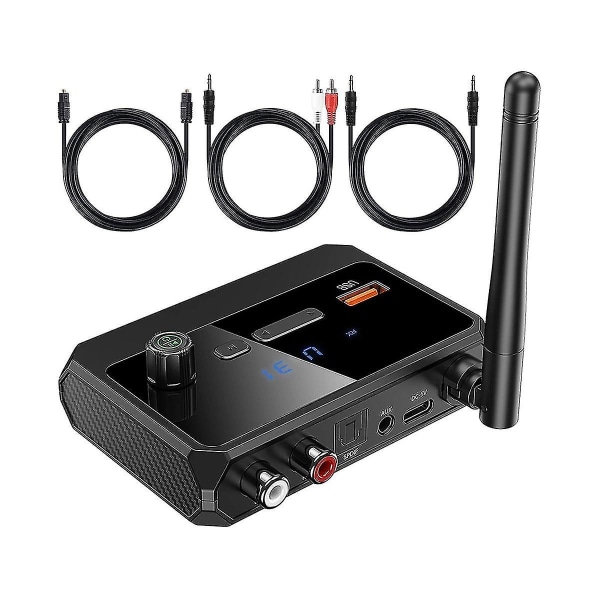 Bluetooth sovitin stereovastaanottimelle - Bluetooth 5.3 -vastaanotin, langaton äänisovitin kotikäyttöön