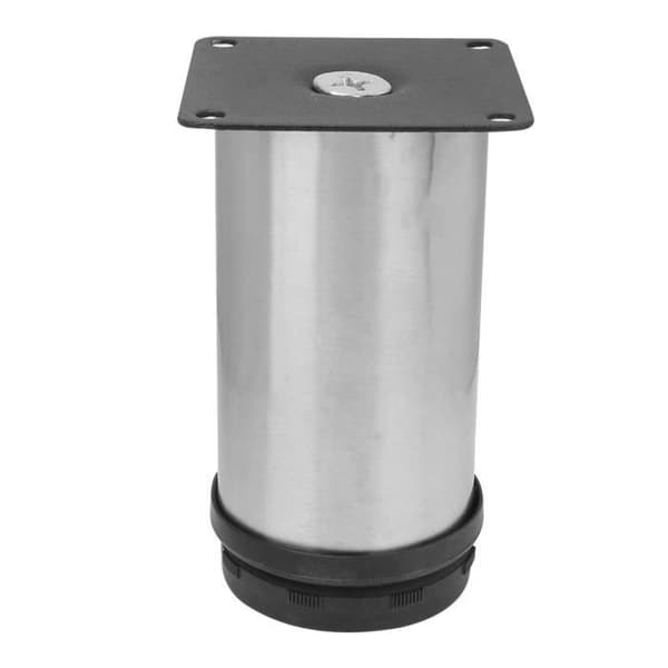 Möbelben - EBTOOLS - 4 runda ben - Justerbara - Rostfritt stål - 50 x 100 mm