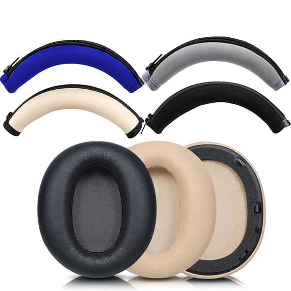 Hodebøyledeksel Reparasjonsdel for EDIFIER/W820NB Erstatningsøreputer Black Headband