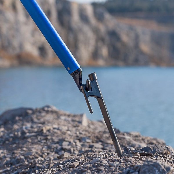 Camping Hammer, Multifunktionel Udendørs Camping Hammer Aluminium Telt Hammer Med Telt Pæl Fjerner 1 Pakke Blå