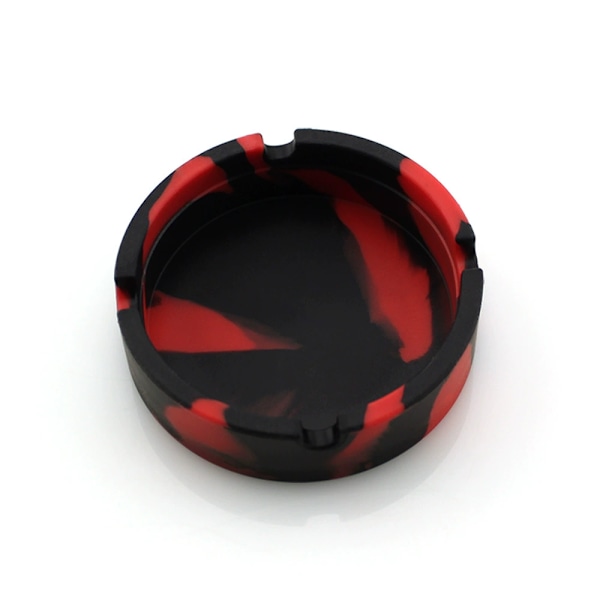 Silikon Värmebeständig Askkopp - Okrossbar & Tvättbar Askkopp för Utomhusbruk, Restaurang, Inomhus och Mer 8.3 x 2.3cm (3.26 x 0.9 Tum) red