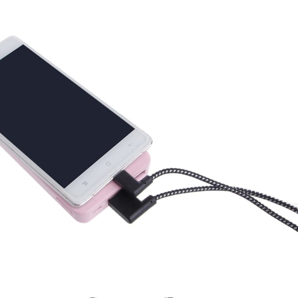 Nylon Mobiltelefon Snabbladdning USB C Kabel Typ-c Laddare Micro USB